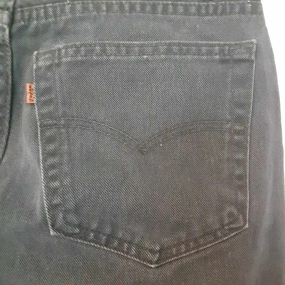 Vtg Levis Signature 540 Jeans Mens 34x29 Green Relaxed Fit Denim Brown Tab